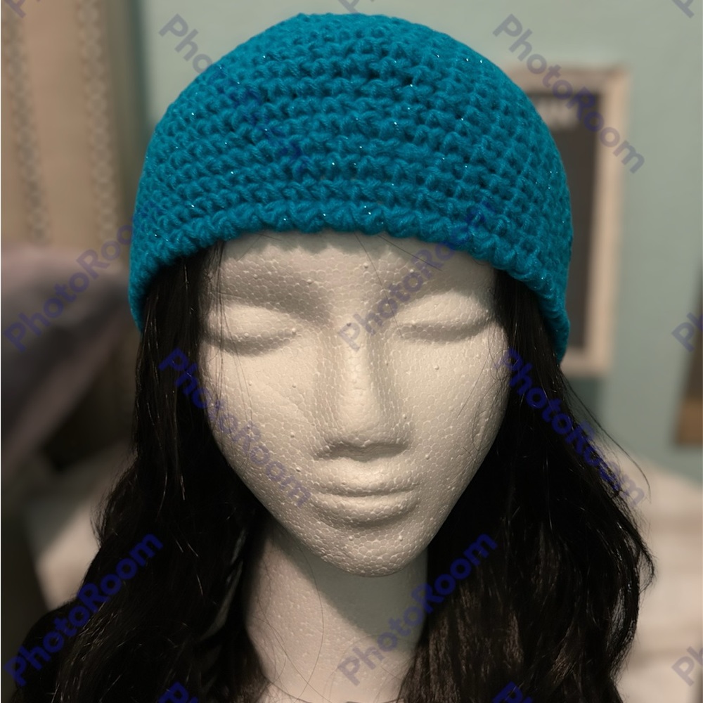Handmade Knitted Sparkly Hat